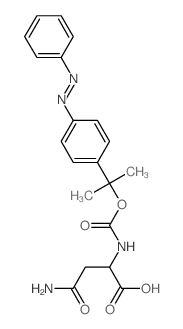 L-Asparagine,N2-[[1-methyl-1-[4-(phenylazo)phenyl]ethoxy]carbonyl]- (9CI)结构式