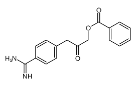 [3-(4-carbamimidoylphenyl)-2-oxopropyl] benzoate结构式