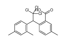 5-methyl-2-[2,2,2-trichloro-1-(2,4-dimethylphenyl)ethyl]benzoic acid结构式