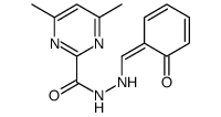 4,6-dimethyl-N'-[(6-oxocyclohexa-2,4-dien-1-ylidene)methyl]pyrimidine-2-carbohydrazide结构式