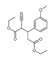 diethyl 2-cyano-3-(3-methoxyphenyl)pentanedioate Structure