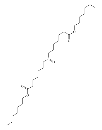 heptyl 7-(7-heptoxy-7-oxoheptyl)sulfinylheptanoate结构式