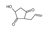 (2R)-4-hydroxy-2-prop-2-enylcyclopentane-1,3-dione结构式