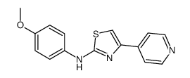 N-(4-methoxyphenyl)-4-pyridin-4-yl-1,3-thiazol-2-amine Structure