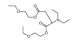 bis(2-ethoxyethyl) (2S)-2-(diethylamino)butanedioate Structure