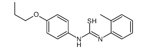 1-(2-methylphenyl)-3-(4-propoxyphenyl)thiourea Structure