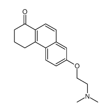 7-[2-(dimethylamino)ethoxy]-3,4-dihydro-2H-phenanthren-1-one结构式