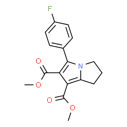 Dimethyl 5-(4-fluorophenyl)-2,3-dihydro-1H-pyrrolizine-6,7-dicarboxylate Structure