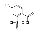 4-bromo-2-chlorosulfonylbenzoyl chloride Structure