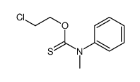 O-(2-chloroethyl) N-methyl-N-phenylcarbamothioate结构式