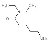 Caproic acid diethylamide structure