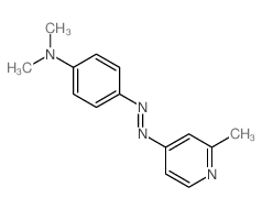 2-METHYLPYRIDINE-4-AZO-p-DIMETHYL-ANILINE structure