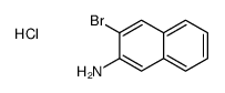 3-bromonaphthalen-2-amine hydrochloride structure