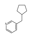 3-(cyclopentylmethyl)pyridine结构式