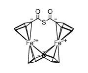 ferrocenoic thioanhydride Structure