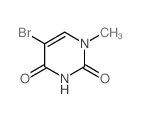 2,4(1H,3H)-Pyrimidinedione,5-bromo-1-methyl- Structure