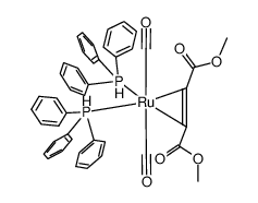 dicarbonylbis(triphenylphosphine)(dimethyl fumarate)ruthenium(0)结构式