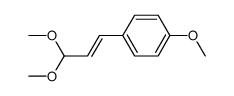 4-methoxy-trans-cinnamaldehyde dimethyl ketal Structure