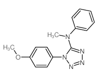 1H-Tetrazol-5-amine,1-(4-methoxyphenyl)-N-methyl-N-phenyl-结构式