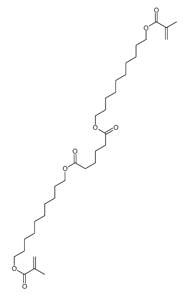 bis[10-(2-methylprop-2-enoyloxy)decyl] hexanedioate Structure