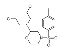 4-[3-[Bis(2-chloroethyl)amino]-4-methylphenylsulfonyl]morpholine结构式