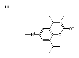 trimethyl-[4-(methylcarbamoyloxy)-3,5-di(propan-2-yl)phenyl]azanium,iodide Structure