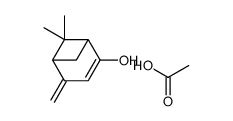 acetic acid,(5S)-6,6-dimethyl-2-methylidenebicyclo[3.1.1]hept-3-en-4-ol Structure