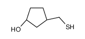(1S,3S)-3-(sulfanylmethyl)cyclopentan-1-ol Structure
