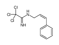 2,2,2-trichloro-N'-(3-phenylprop-2-enyl)ethanimidamide Structure