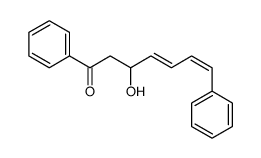 3-hydroxy-1,7-diphenylhepta-4,6-dien-1-one结构式