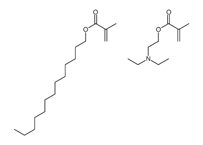 2-(diethylamino)ethyl 2-methylprop-2-enoate,tridecyl 2-methylprop-2-enoate结构式