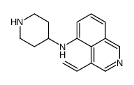 4-ethenyl-N-piperidin-4-ylisoquinolin-5-amine结构式