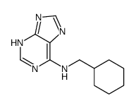 N-(cyclohexylmethyl)-7H-purin-6-amine结构式