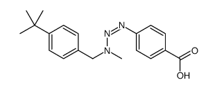 p-[3-(p-tert-Butylbenzyl)-3-methyl-1-triazeno]benzoic acid structure