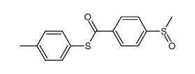 S-p-tolyl 4-(methylsulfinyl)benzothioate Structure