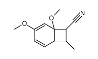 4,6-dimethoxy-8-methylbicyclo[4.2.0]octa-2,4-diene-7-carbonitrile结构式