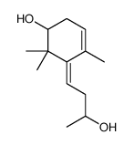 5-(3-hydroxybutylidene)-4,6,6-trimethylcyclohex-3-en-1-ol结构式