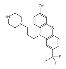 10-(3-piperazin-1-ylpropyl)-8-(trifluoromethyl)phenothiazin-3-ol结构式