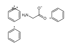 triphenylstannyl 2-aminoacetate Structure