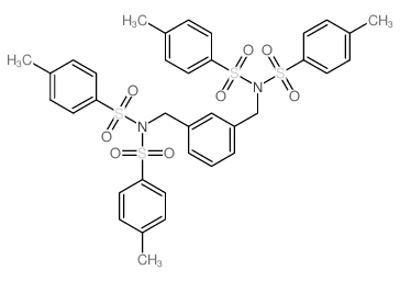 N-[[3-[[bis-(4-methylphenyl)sulfonylamino]methyl]phenyl]methyl]-4-methyl-N-(4-methylphenyl)sulfonyl-benzenesulfonamide picture