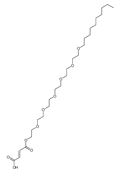 3,6,9,12,15,18-hexoxaoctacosyl hydrogen maleate Structure