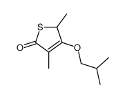 2(5H)-Thiophenone,3,5-dimethyl-4-(2-methylpropoxy)-(9CI)结构式
