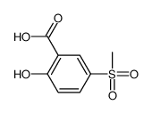 2-Hydroxy-5-(methylsulfonyl)benzoic acid结构式