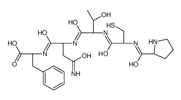 (2S)-2-[[(2S)-4-amino-2-[[(2S,3R)-3-hydroxy-2-[[(2R)-2-[[(2S)-pyrrolidine-2-carbonyl]amino]-3-sulfanylpropanoyl]amino]butanoyl]amino]-4-oxobutanoyl]amino]-3-phenylpropanoic acid结构式