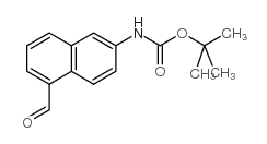 TERT-BUTYL (5-FORMYL-2-NAPHTHYL)CARBAMATE Structure