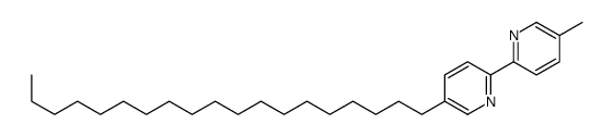 2-(5-methylpyridin-2-yl)-5-nonadecylpyridine结构式