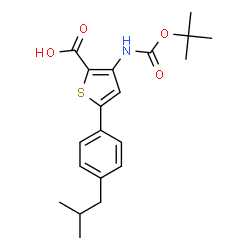 3-TERT-BUTOXYCARBONYLAMINO-5-(4-ISOBUTYLPHENYL)THIOPHENE-2-CARBOXYLICACID picture