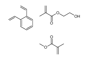 1,2-bis(ethenyl)benzene,2-hydroxyethyl 2-methylprop-2-enoate,methyl 2-methylprop-2-enoate结构式