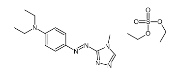 diethyl sulphate, compound with N,N-diethyl-4-[(4-methyl-4H-1,2,4-triazol-3-yl)azo]aniline (1:1)结构式
