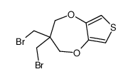 3,3-双(溴甲基)-3,4-二氢-2H-噻吩并[3,4-b][1,4]二氧杂环庚烷结构式